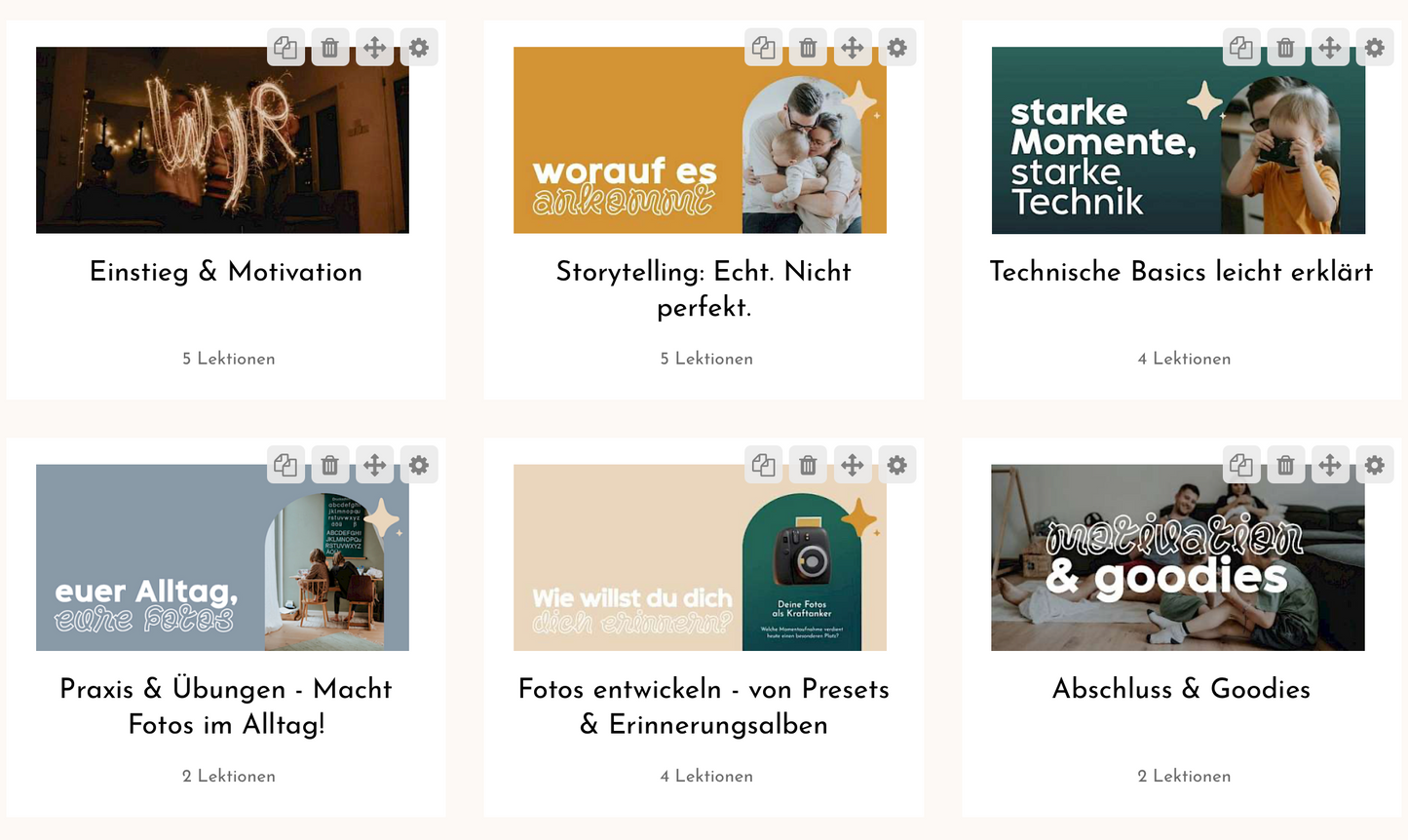 Online Fotokurs für die ganze Familie - "Moments of Care - WIR IM FOKUS"