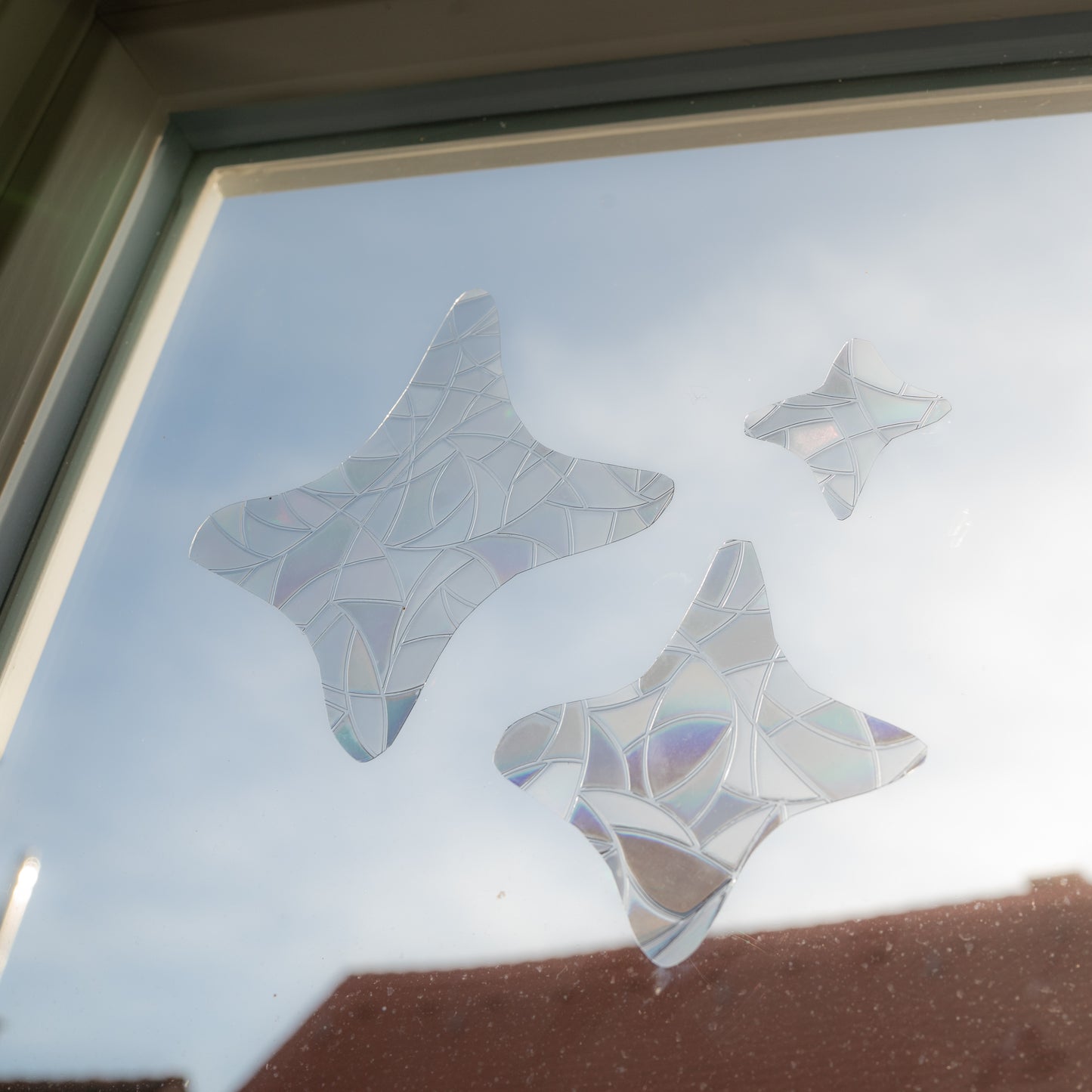 Alltagsgold Sparkle als Rainbow Suncatcher Fensterfolie I 3er Set
