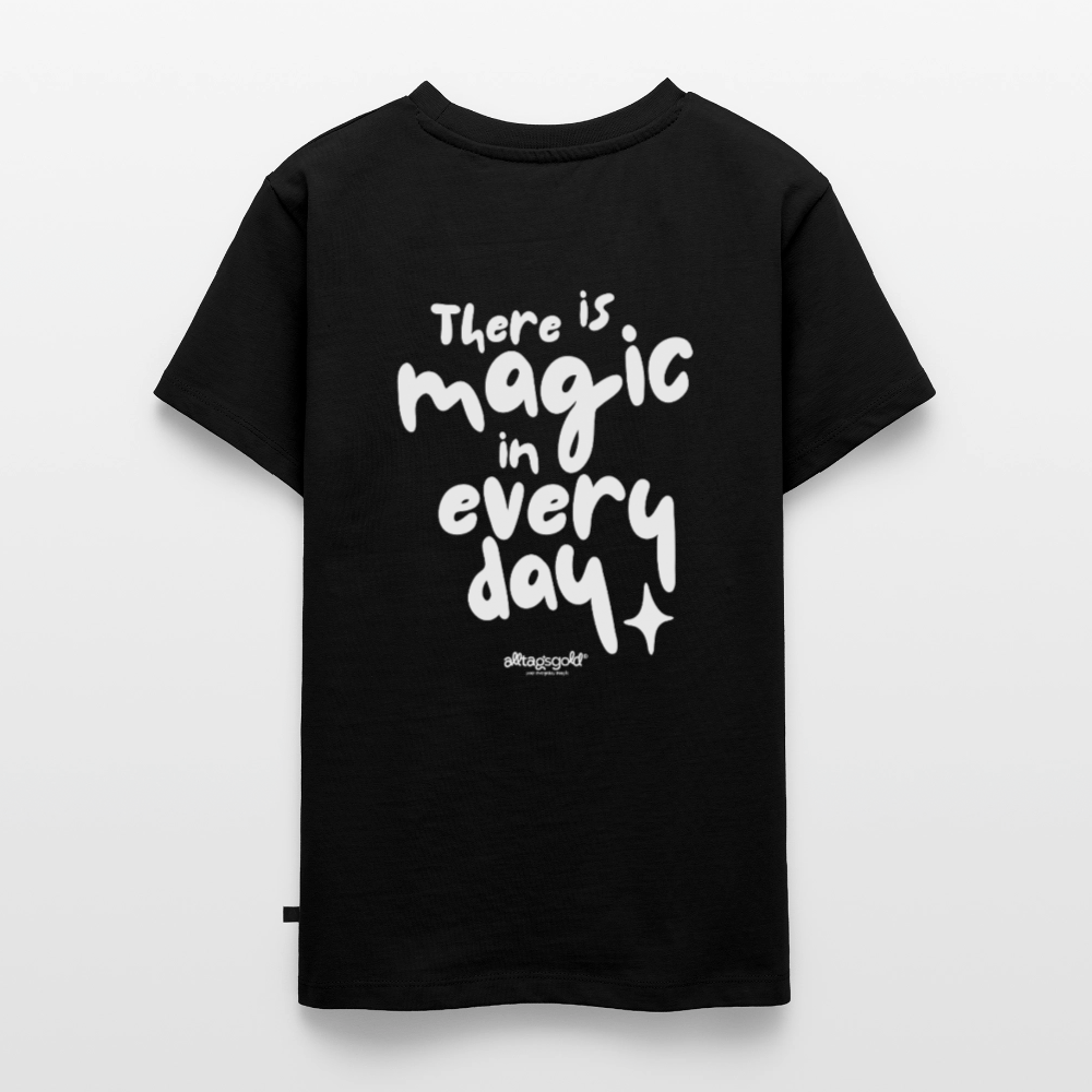 Teenager Alltagsgold T-Shirt - black