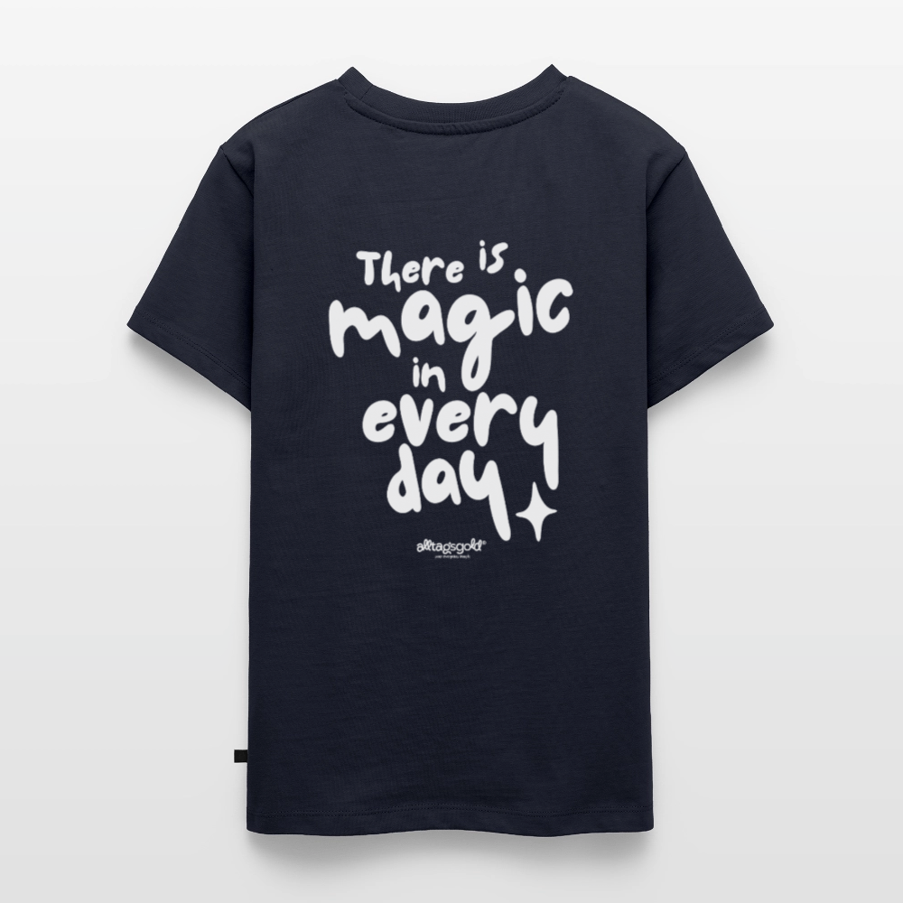 Teenager Alltagsgold T-Shirt - navy