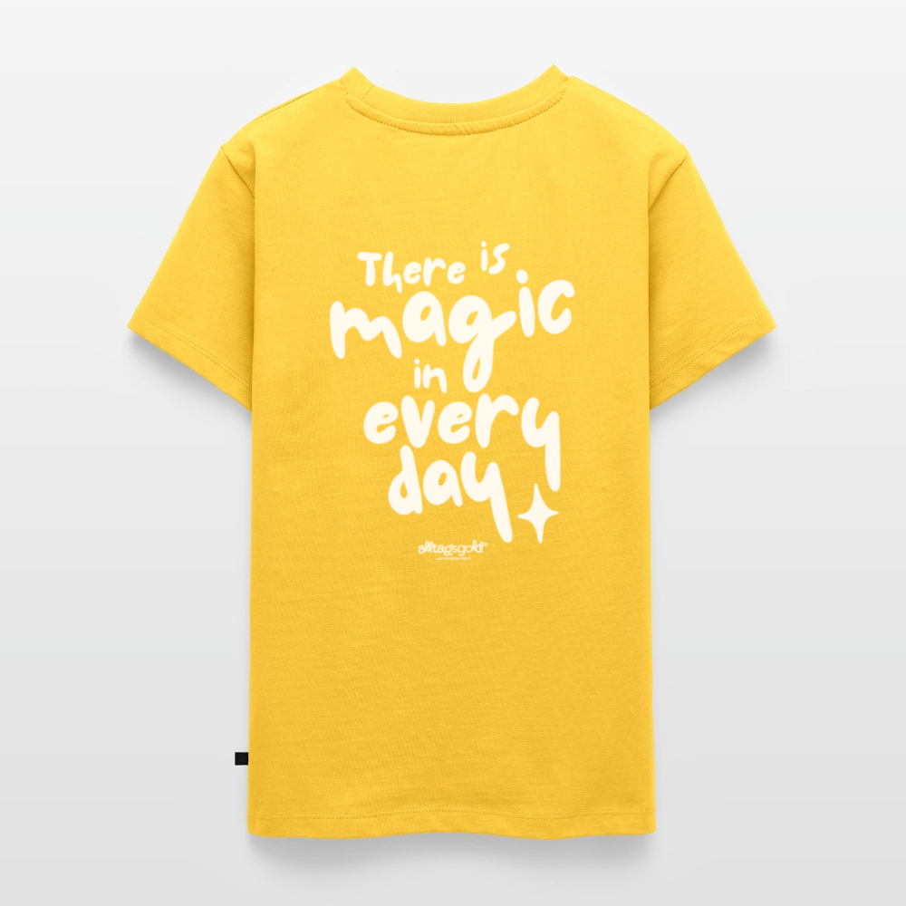 Teenager Alltagsgold T-Shirt - yellow