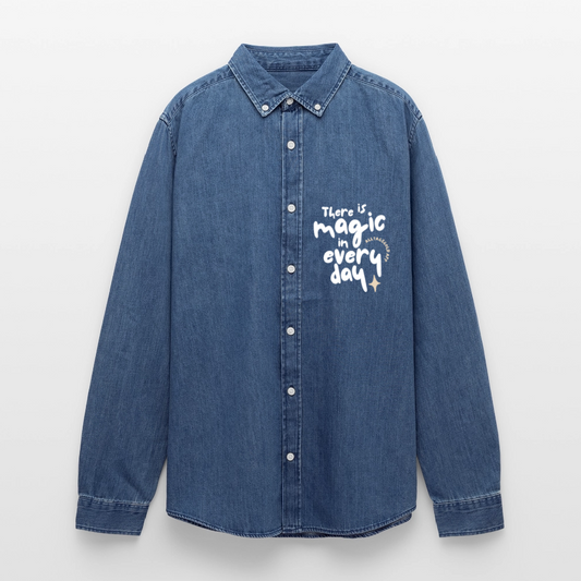 Stanley/Stella Denim Hemd - verwaschenes Mittelblau 