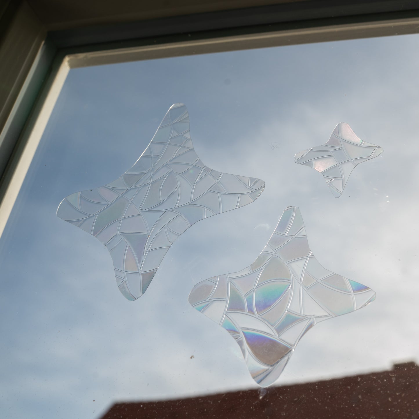 Alltagsgold Sparkle als Rainbow Suncatcher Fensterfolie I 3er Set